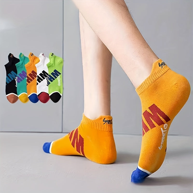 Graphic Letter Ankle Sock Set