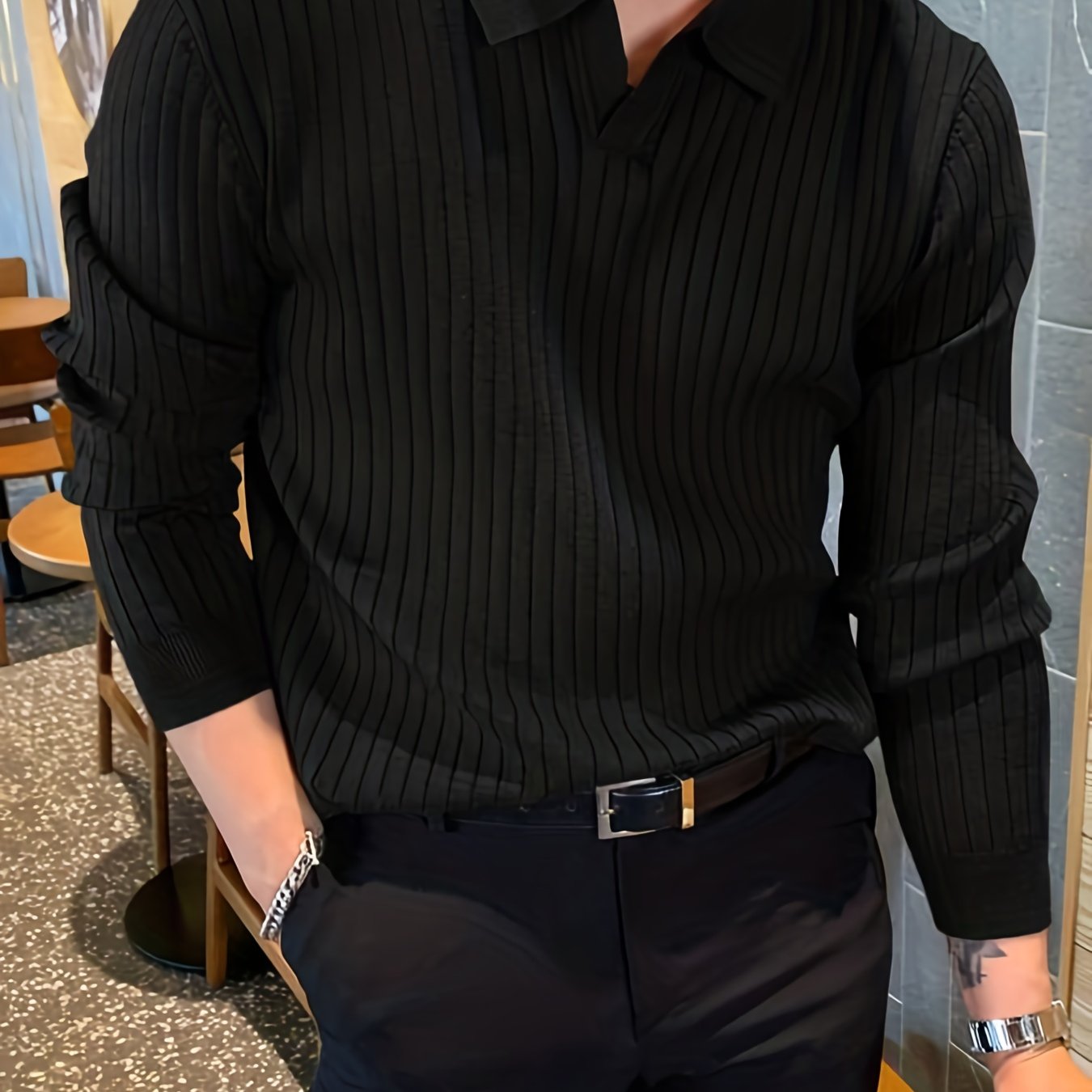 Soft Collar Knit Pullover