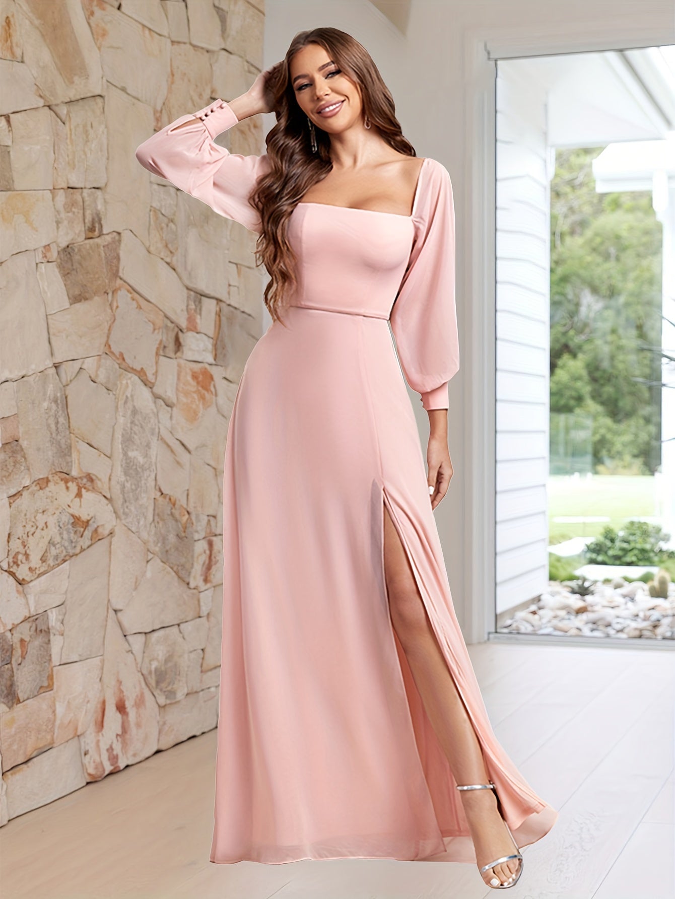 Multi-Wear Off-Shoulder Chiffon Wedding Dress