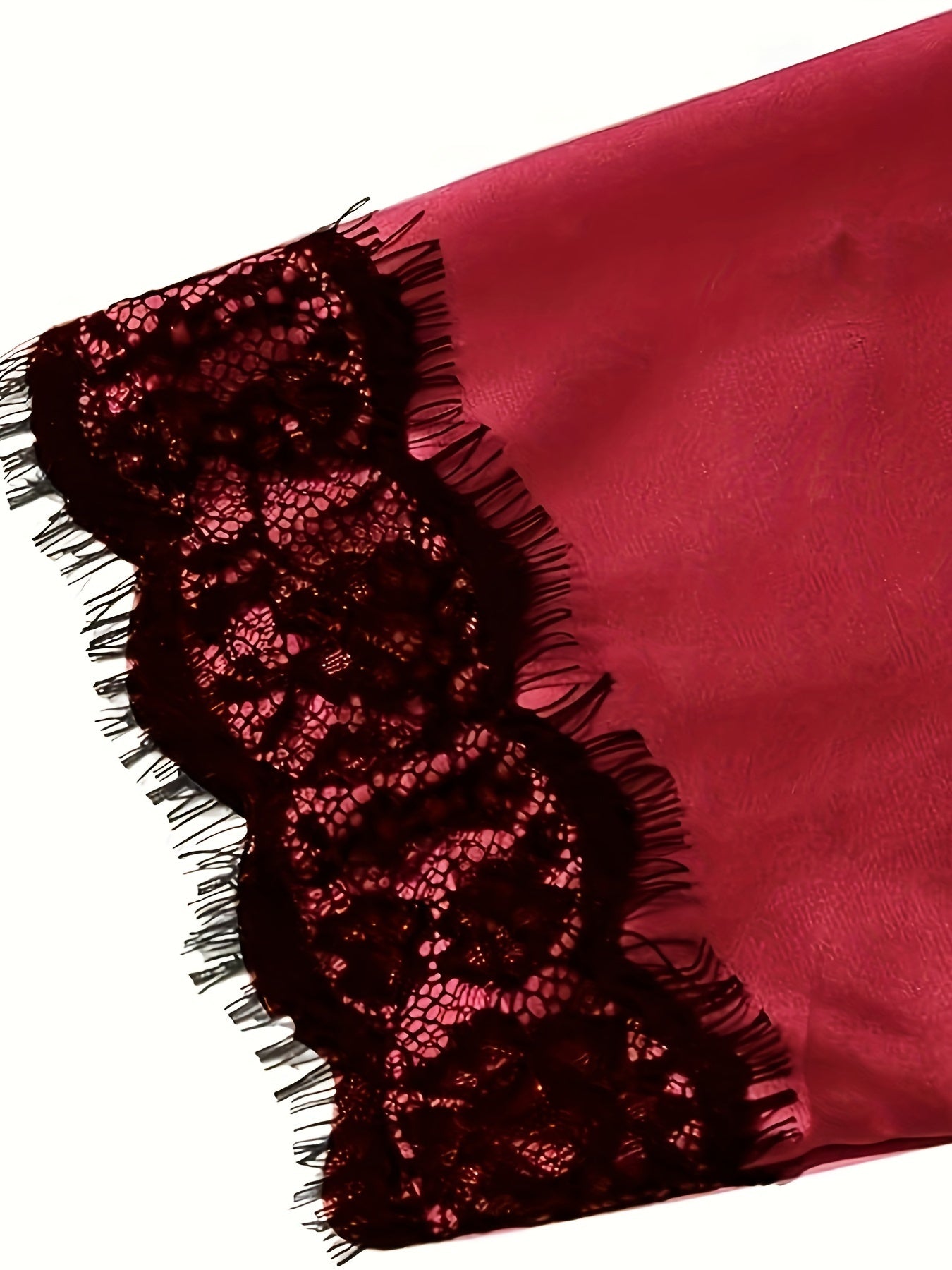 Plus Size Lace Suspender Nightwear Set