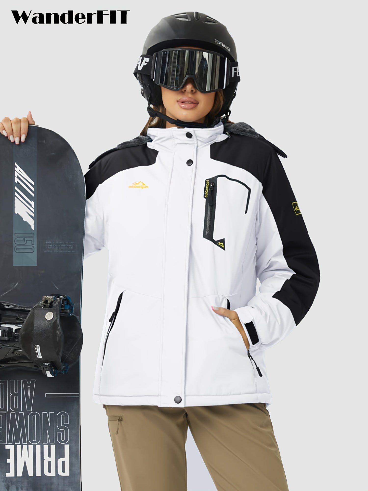 Women’s Windproof Softshell Fleece Winter Jacket