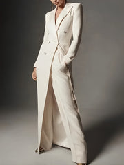 Elegant Extra Long Pea Coat