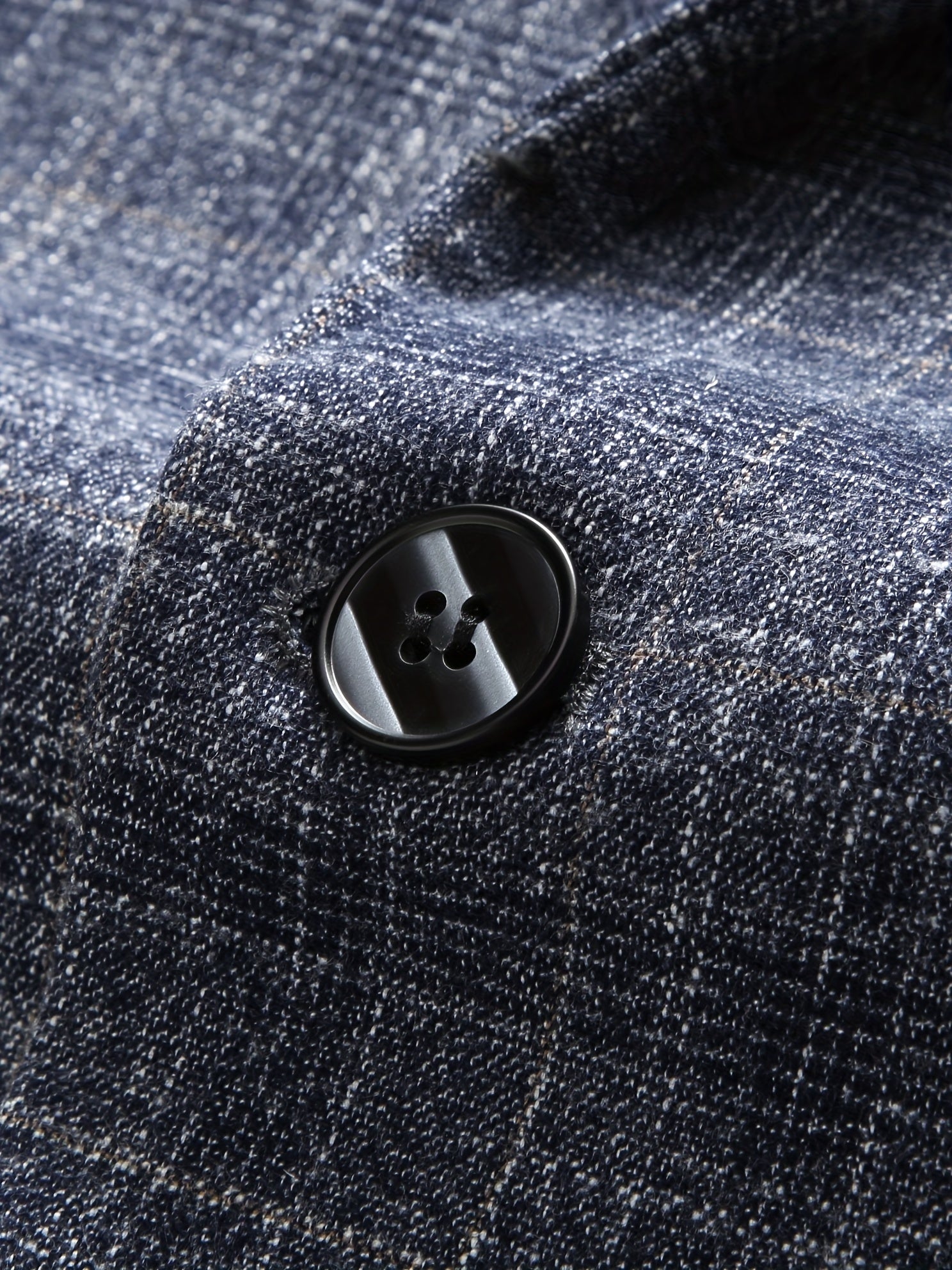 Classic Plaid Single Breasted Blazer