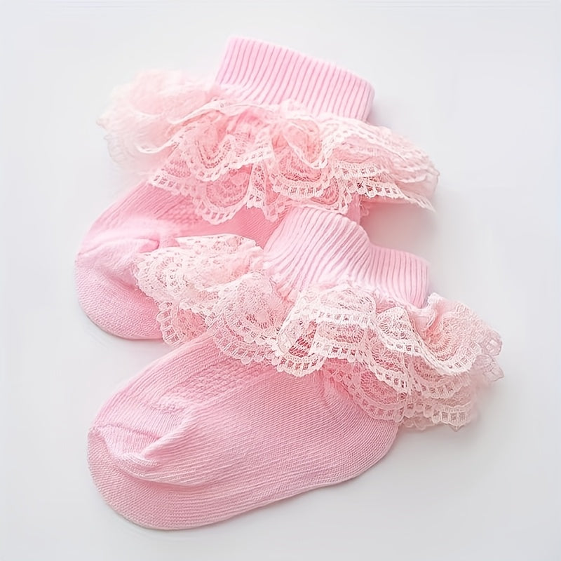 Floral Lace Baby Princess Socks