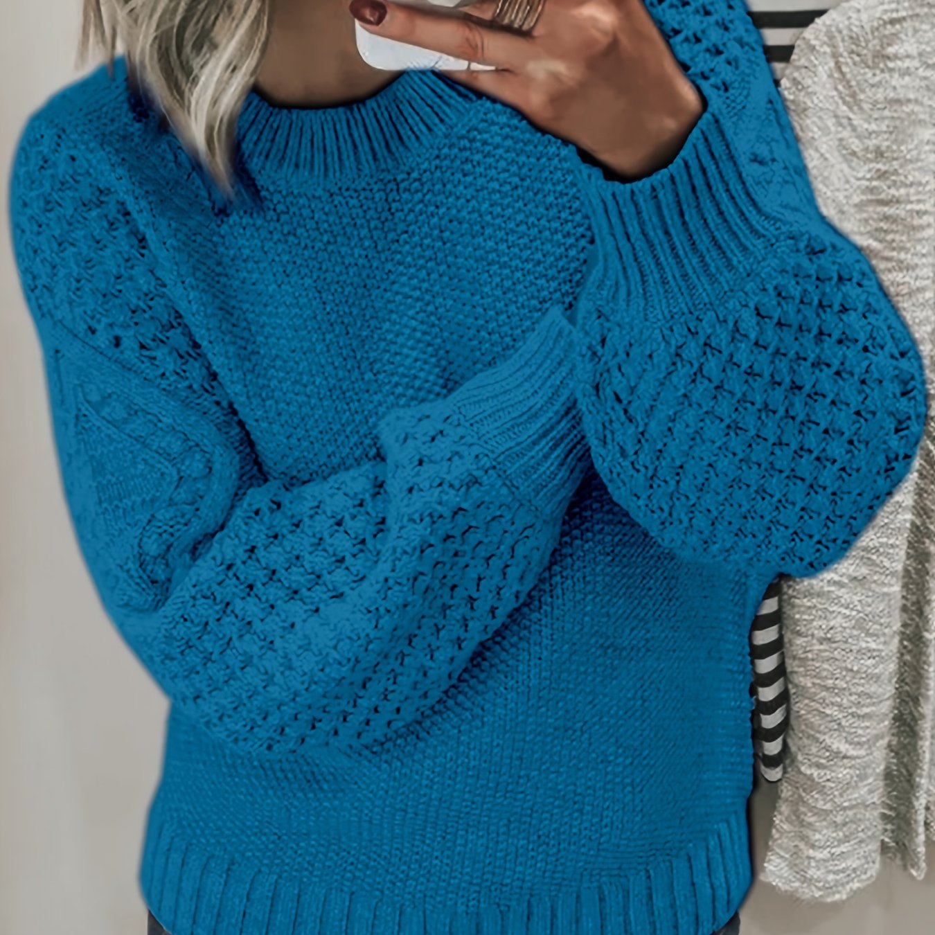 Rib Knit Crew Pullover