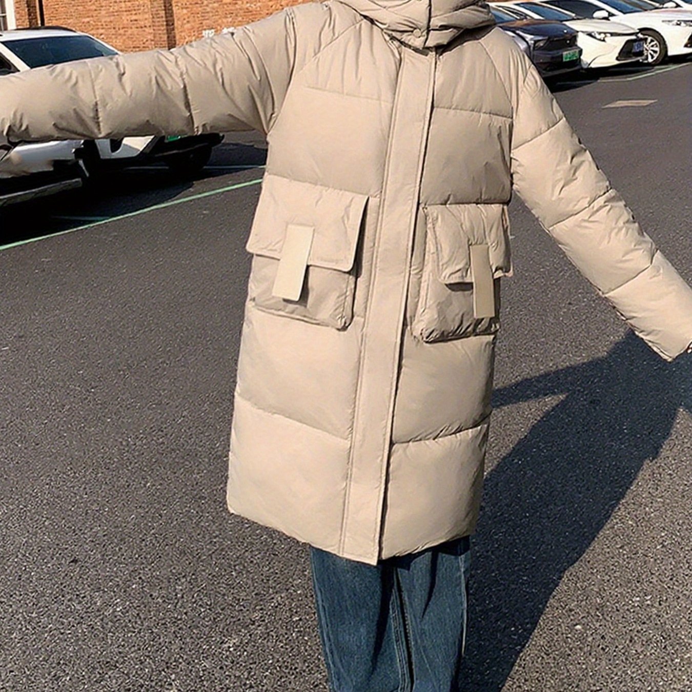 Women’s Hooded Mid-Length Puffer Coat