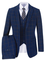 Plaid Double Trio Suit