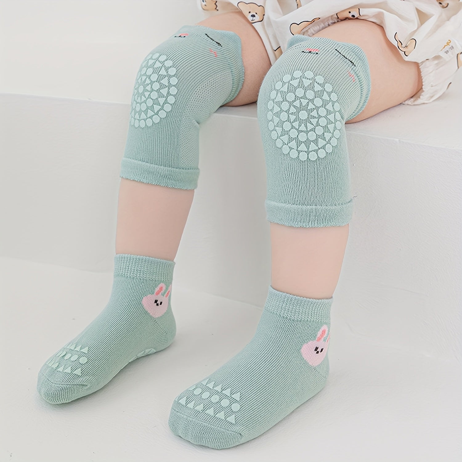 Baby Crawling Knee Pads Sock Set