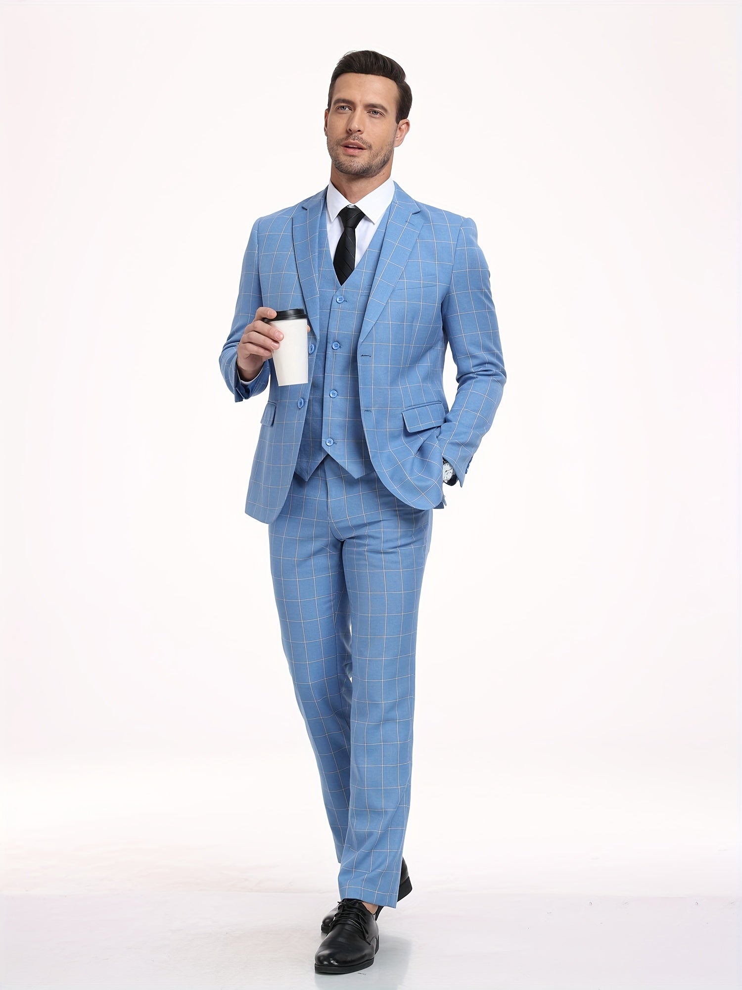 Plaid Double Trio Suit