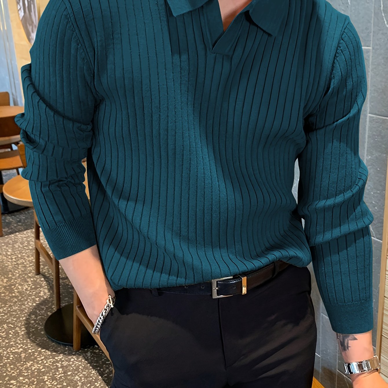 Soft Collar Knit Pullover